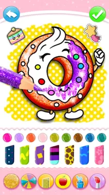 Cupcakes Coloring Book Glitter android App screenshot 14